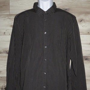 Calvin‎ Klein* Men's Long Sleeve Button Down Single Chest Pocket Shirt~ Size XL